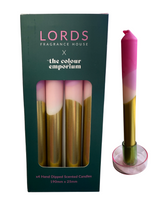 Velas cónicas sumergidas a mano de Oxfordshire